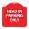 Signmission Designer Series Sign-Head in Parking Only, Red & White Aluminum Sign, 18" x 18", RW-1818-23908 A-DES-RW-1818-23908 - alternate 1